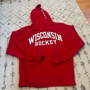 Retro Jansport Wisconsin Hockey Sweatshirt Small